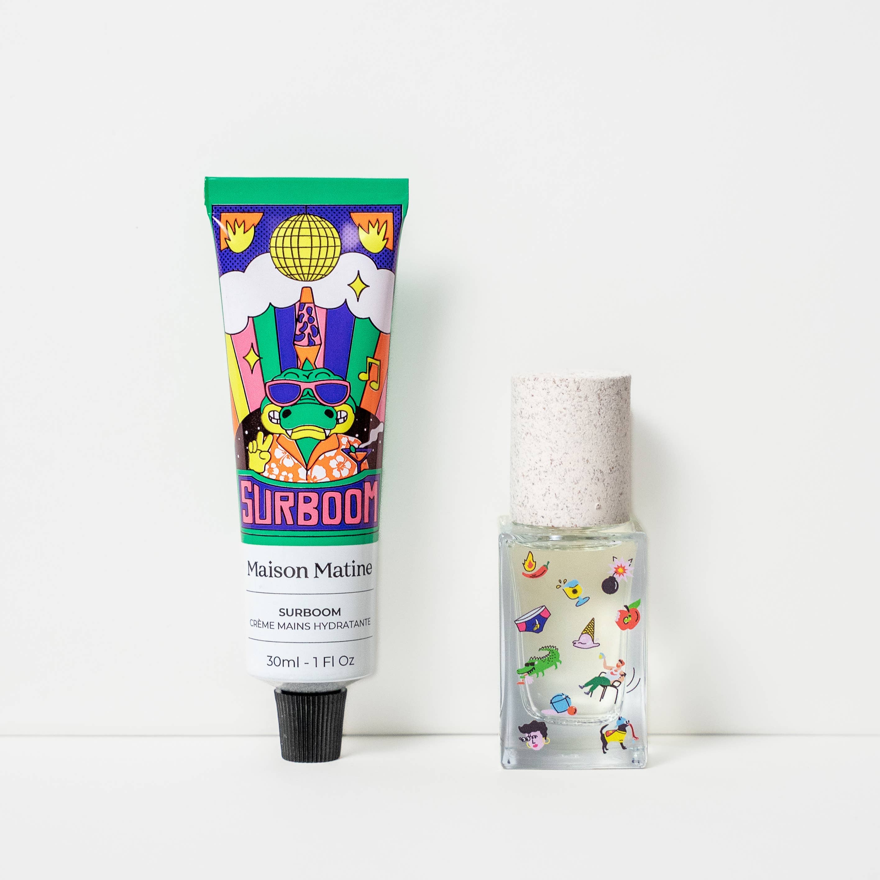 cofanetto regalo crema mani e profumo in scatola di cartone decorata