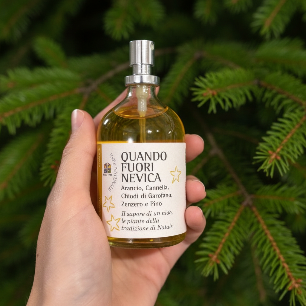 profumo con oli essenziali naturali