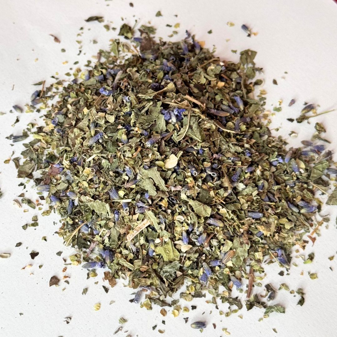 tisana relax Le Garuda con maggiorana, lavanda e melissa