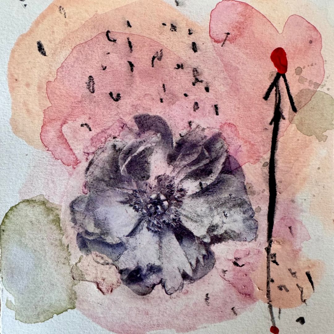 RINASCITA I - OPERA ORIGINALE cm 15x15