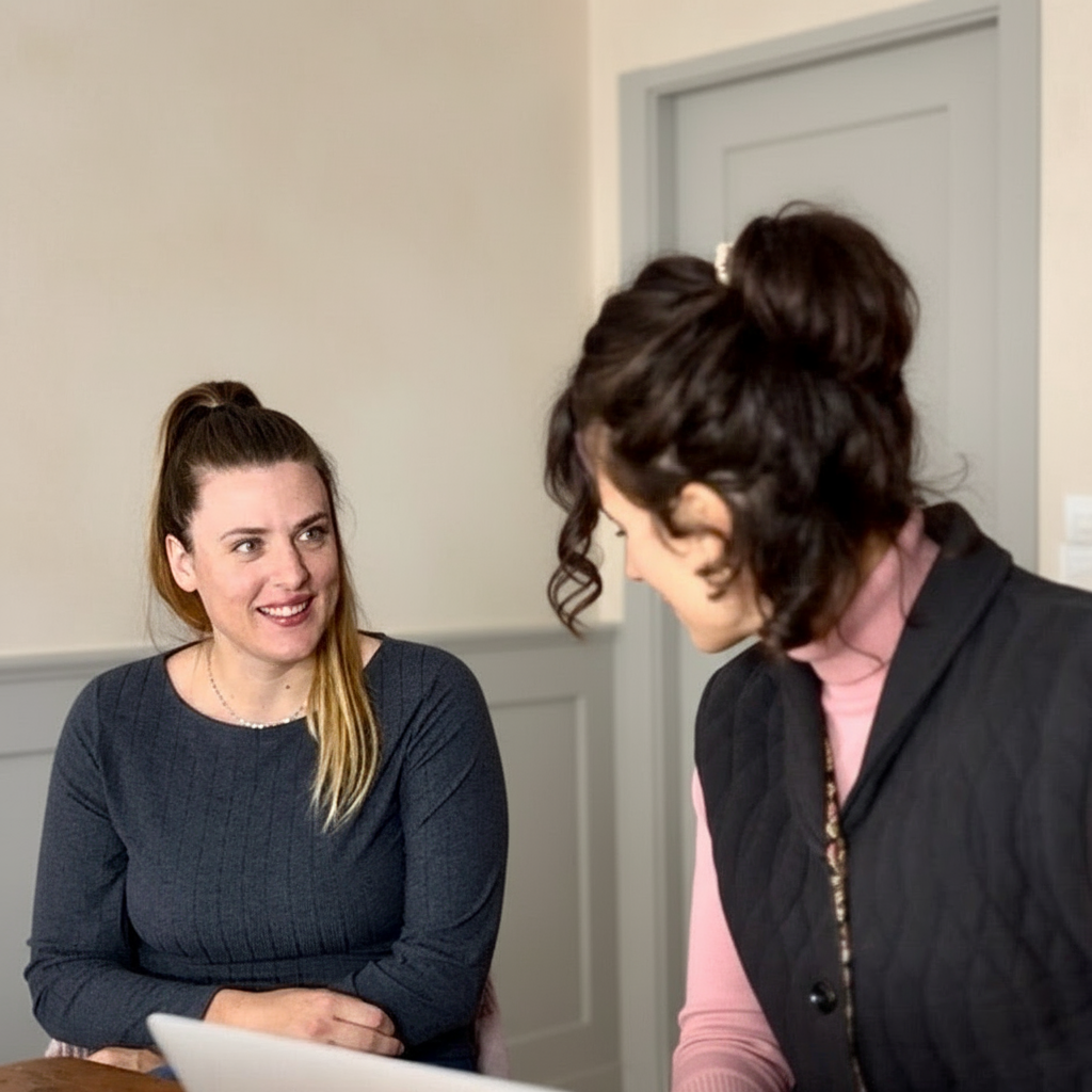 la fase iniziale della skinsulenza è una chiacchierata per conoscere le abitudini cosmetiche